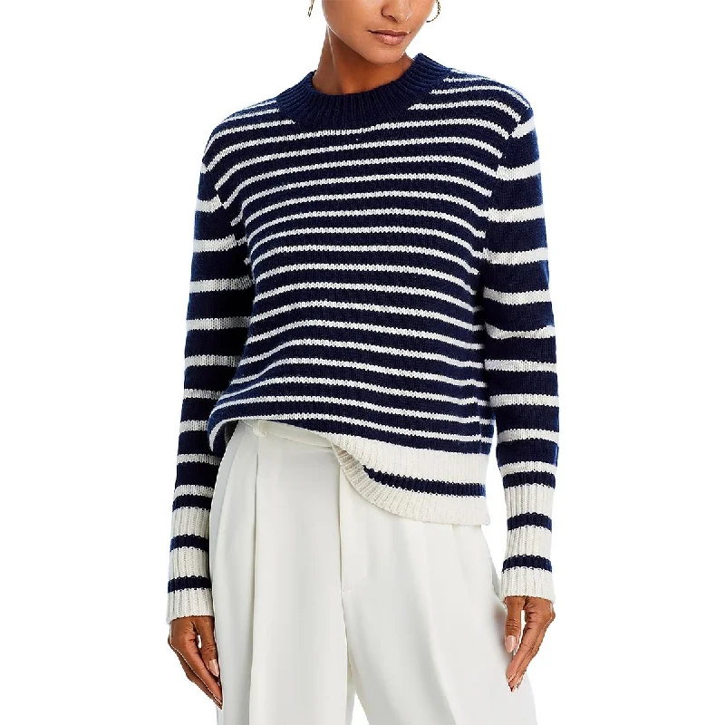 The Brandy Womens Crewneck Striped Pullover Sweater Machine Wash Dry Clean Hand Wash The Brandy Womens Crewneck Striped Pullover Sweater Machine Wash Dry Clean Hand Wash