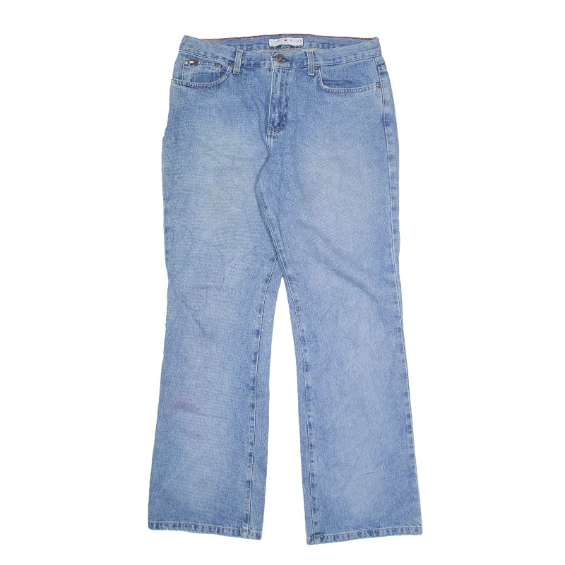 TOMMY HILFIGER Jeans Blue Denim Regular Bootcut Womens W32 L31 Comfortable Faded High-Rise Jeans TOMMY HILFIGER Jeans Blue Denim Regular Bootcut Womens W32 L31 Comfortable Faded High-Rise Jeans