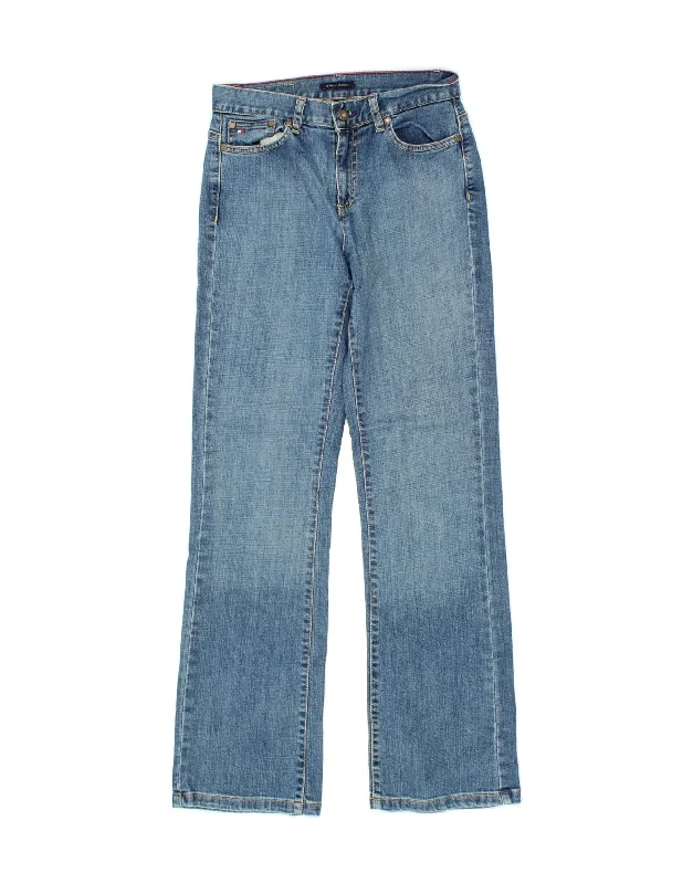 TOMMY HILFIGER Womens Bootcut Jeans US 2 XS W23 L31 Blue Cotton Stylish Paperbag Waist Denim TOMMY HILFIGER Womens Bootcut Jeans US 2 XS W23 L31 Blue Cotton Stylish Paperbag Waist Denim