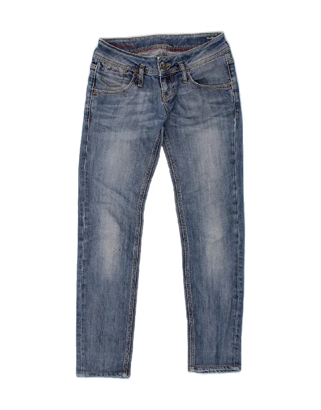 TOMMY HILFIGER Womens Low Waist Slim Jeans W26 L28 Blue Cotton Comfortable Straight-Legged Denim TOMMY HILFIGER Womens Low Waist Slim Jeans W26 L28 Blue Cotton Comfortable Straight-Legged Denim