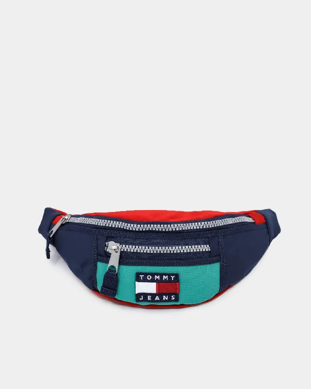 Tommy Jeans TJM Heritage Bumbag Midwest Green Trendy Low-Rise Slim Jeans