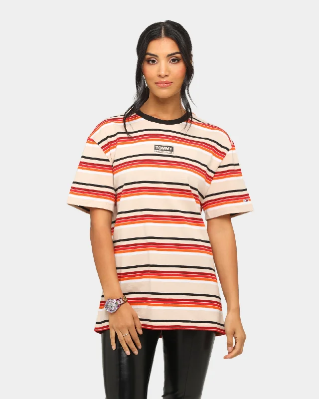 Tommy Jeans TJM Yarn Dye Stripe T-Shirt Smooth Strone/Multi Comfortable Mid-Rise Jeans Tommy Jeans TJM Yarn Dye Stripe T-Shirt Smooth Strone/Multi Comfortable Mid-Rise Jeans