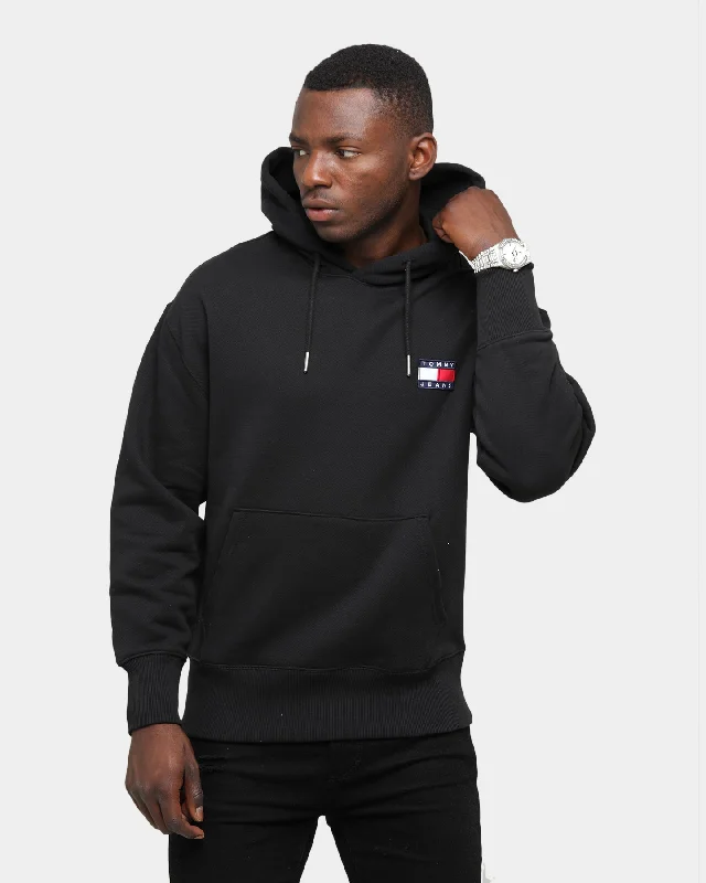 Tommy Jeans Tommy Badge Hoodie Black Elegant Dark-Wash Bootcut Jeans