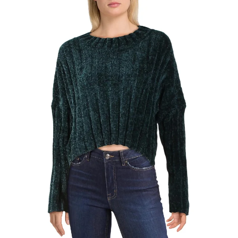 Womens Chenille Ribbed Sweater Lightweight Heavyweight Midweight