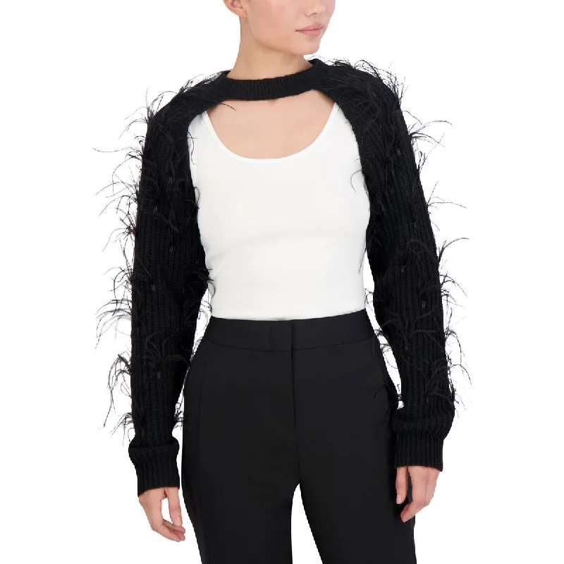 Womens Crew Neck Pullover Shrug Sweater Slim Fit Regular Fit Oversized