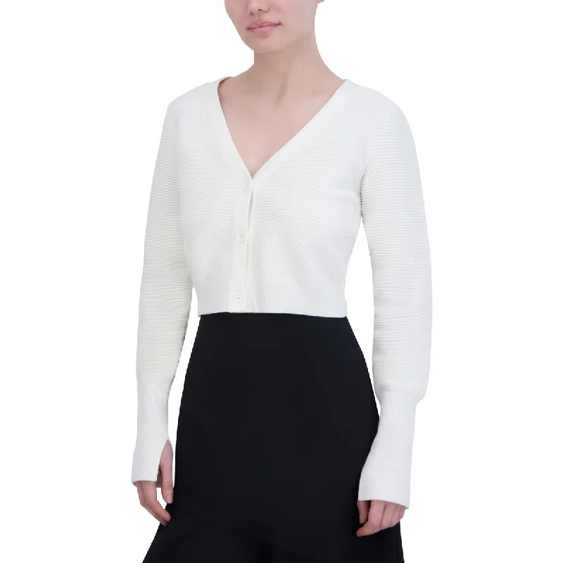Womens Ribbed Long Sleeve Crop Sweater Faux Fur Fabric Real Fur Fabric Shearling Fabric