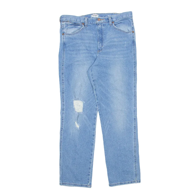 WRANGLER Distressed Jeans Blue Denim Regular Tapered Stone Wash Womens W30 L28 Elegant Skinny Leg Jeans WRANGLER Distressed Jeans Blue Denim Regular Tapered Stone Wash Womens W30 L28 Elegant Skinny Leg Jeans