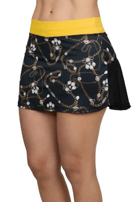 14" Skort - Gold Jewel chiffon skirt airy