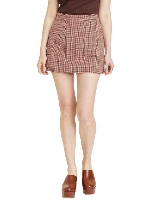 Women's Plaid Skirt,Multi