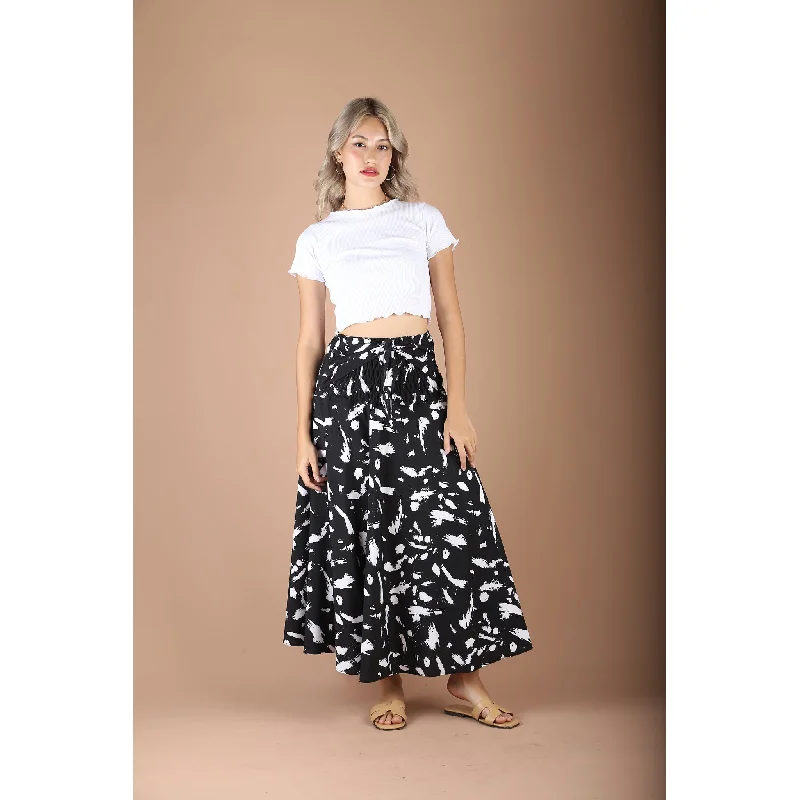 Cactus Women's Bohemian Skirt in Black SK0033 130003 01 wool skirt sturdy