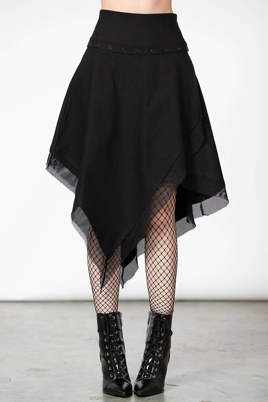 Catryna Asymmetric Skirt silk skirt lustrous