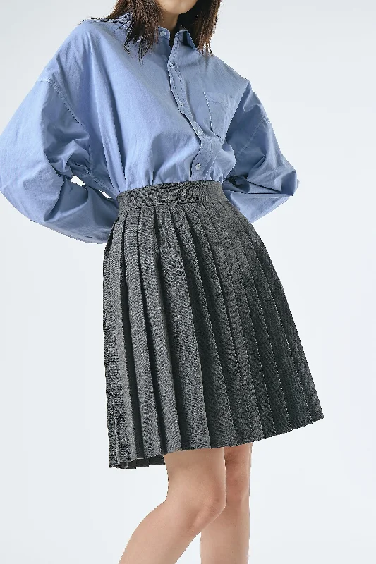 Folli Pleated Skirt chiffon skirt airy