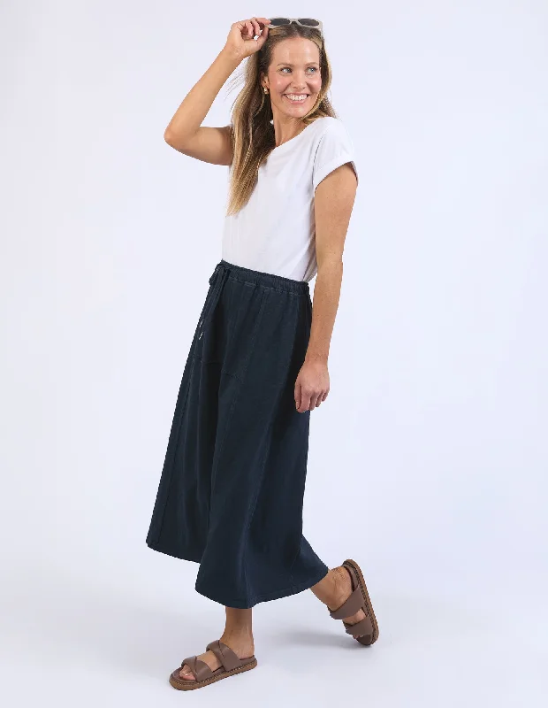 Foxwood Jayne Skirt Dark Sapphire corduroy skirt durable