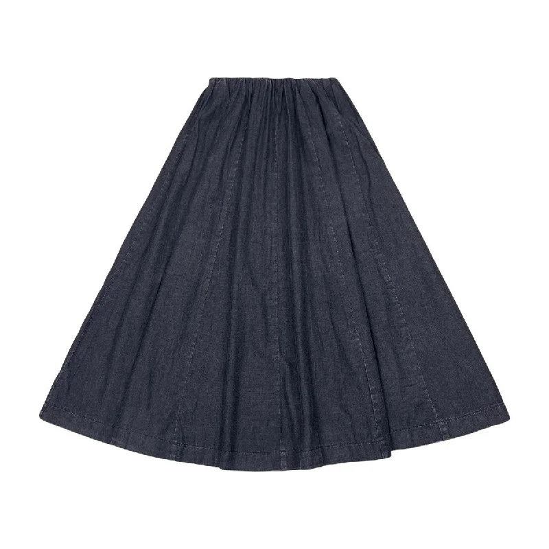 Froo Grey Jenika Grey Maxi Skirt a-line skirt cut