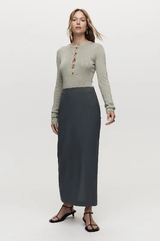 GINA SKIRT - ATLANTIC cashmere skirt plush