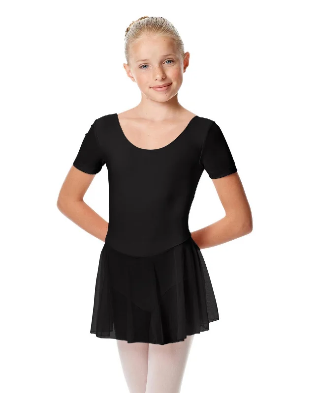 Girls Nelly Cap Sleeve Skirted Leotard