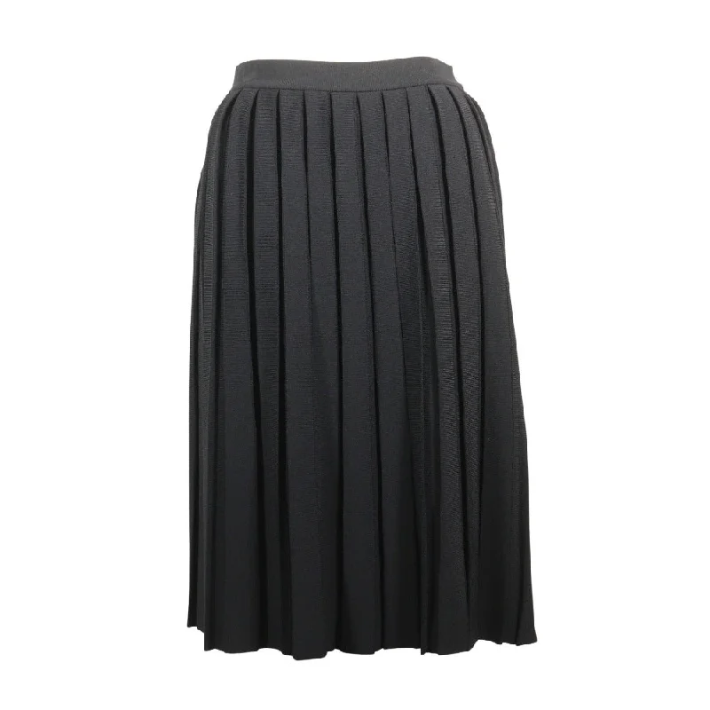 Louis Vuitton Pleated Skirt Rayon/Polyester Black modal blend skirt