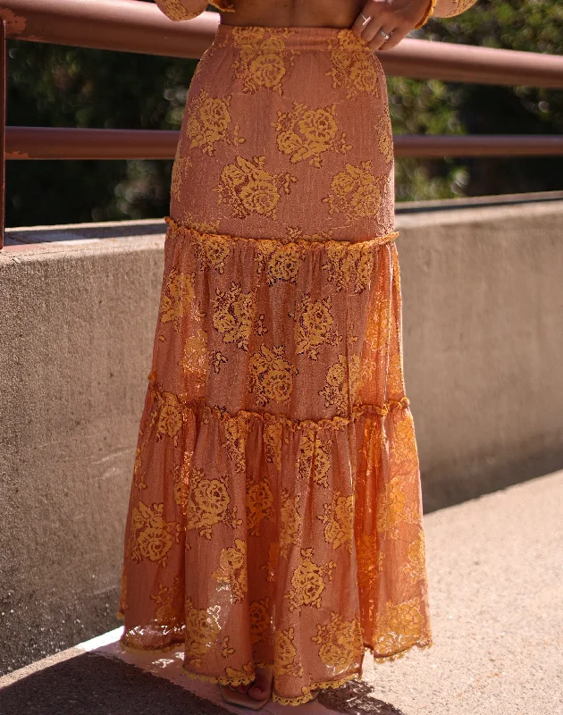 September Sunset Skirt velvet skirt luxury