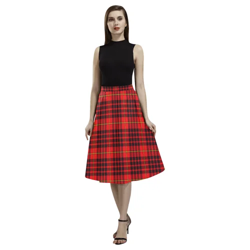 MacIan Tartan Aoede Crepe Skirt high slit skirt