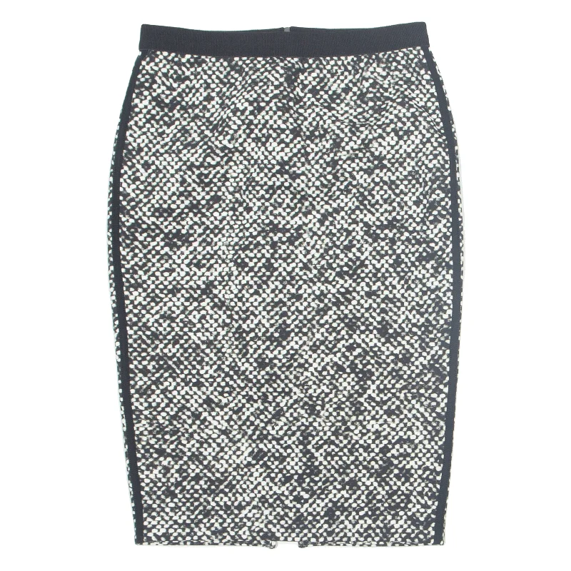 MARC CAIN Knee Length Pencil Skirt Black Spotted Womens S low waist skirt