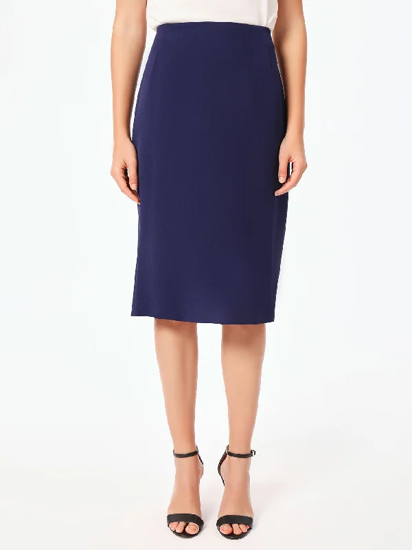 Plus Lana Skirt, Iconic Stretch Crepe lace skirt feminine