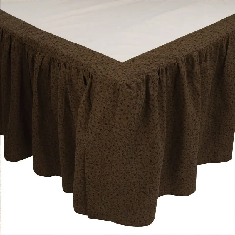 Shades Of Brown Queen Bed Skirt - Park Designs chiffon skirt lightweight