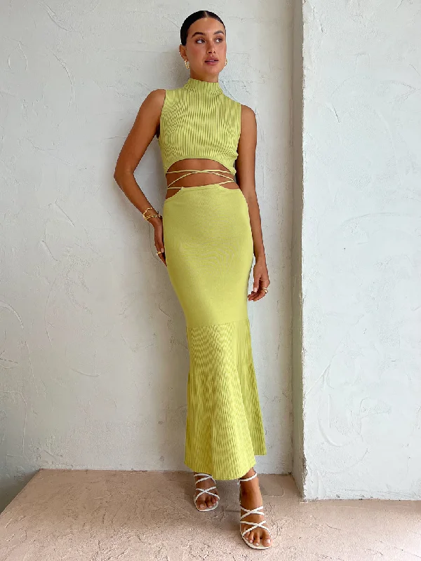 Significant Other Skye Skirt in Avocado tulle skirt dreamy
