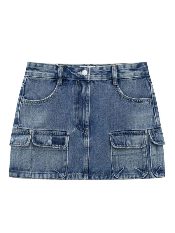 Women's Slim Fit Workwear Denim Skirt corduroy skirt durable