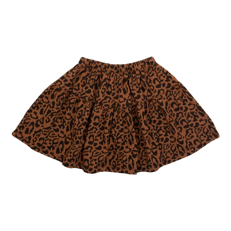 WYNKEN BURN ANIMAL PRINT STELLE ANIMAL SKIRT cotton skirt soft