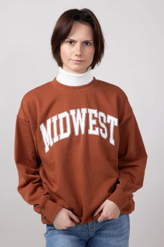 1897 Active Midwest Sweatshirt for Women in Rust | GT852-RUST Hoodie Jacket Zipper Layering 1897 Active Midwest Sweatshirt for Women in Rust | GT852-RUST Hoodie Jacket Zipper Layering