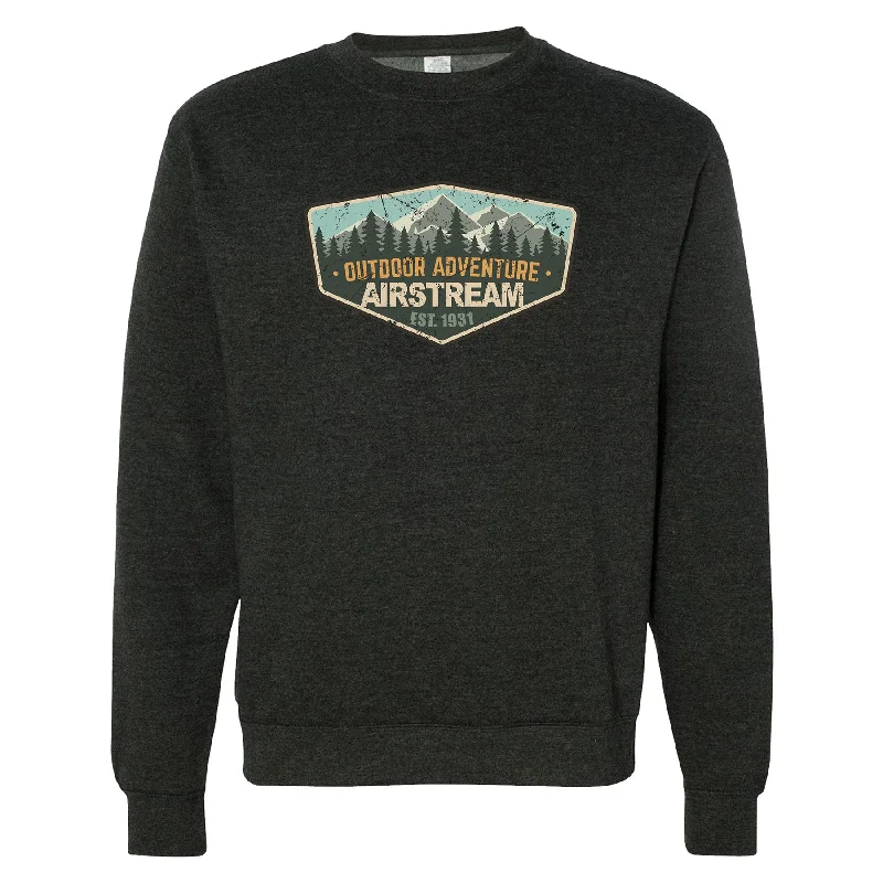 Airstream 1931 Outdoor Adventure Badge Crew Neck Sweatshirt Graphic Hoodie Design Print Airstream 1931 Outdoor Adventure Badge Crew Neck Sweatshirt Graphic Hoodie Design Print
