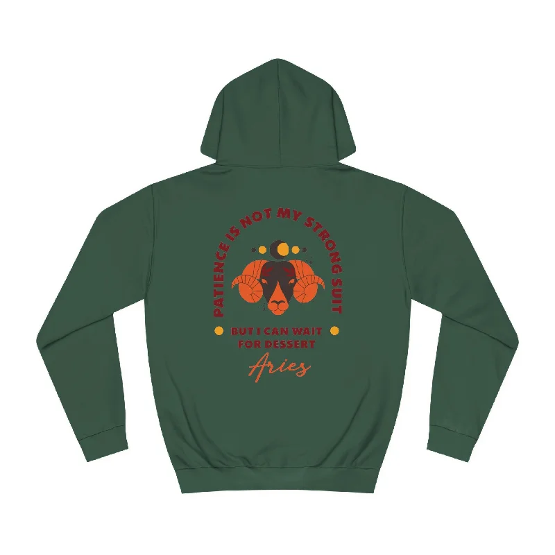 Aries Unisex College Hoodie Hoodie with High-Low Hem Asymmetrical Trendy