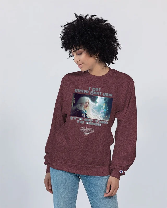 Beautiful white woman my time to shine Unisex Sweatshirt | Champion Hoodie with Double Zipper Versatile Adjustable Beautiful white woman my time to shine Unisex Sweatshirt | Champion Hoodie with Double Zipper Versatile Adjustable
