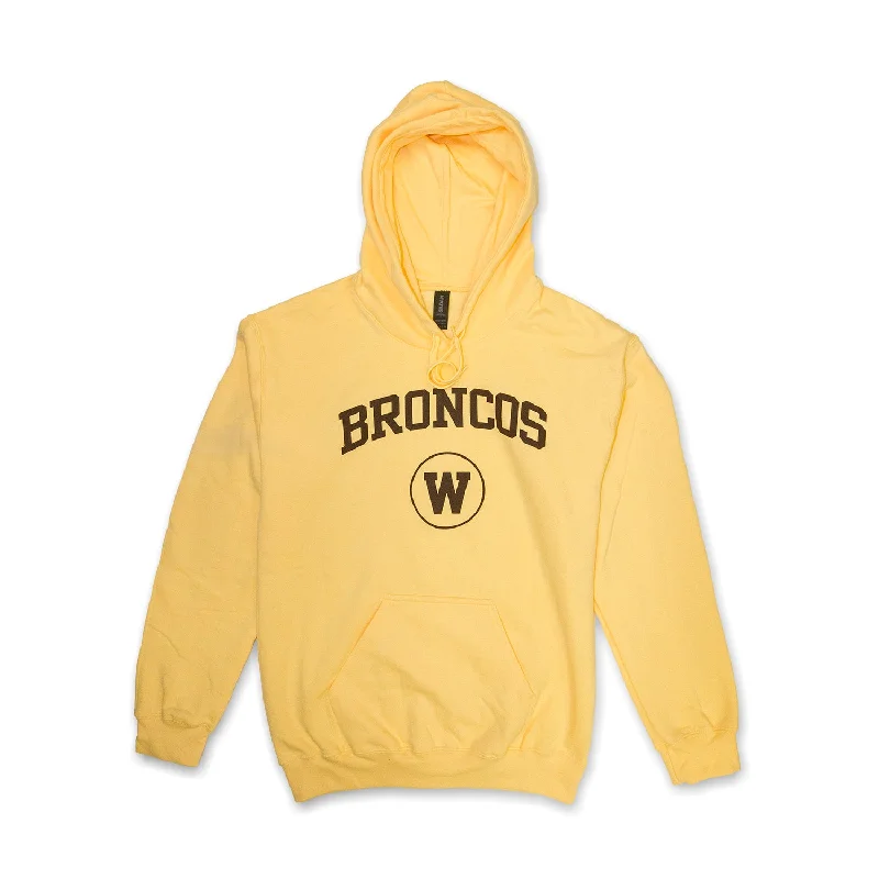 Broncos Yellow Haze Hoodie Hoodie with Full-Zip Functional Layering