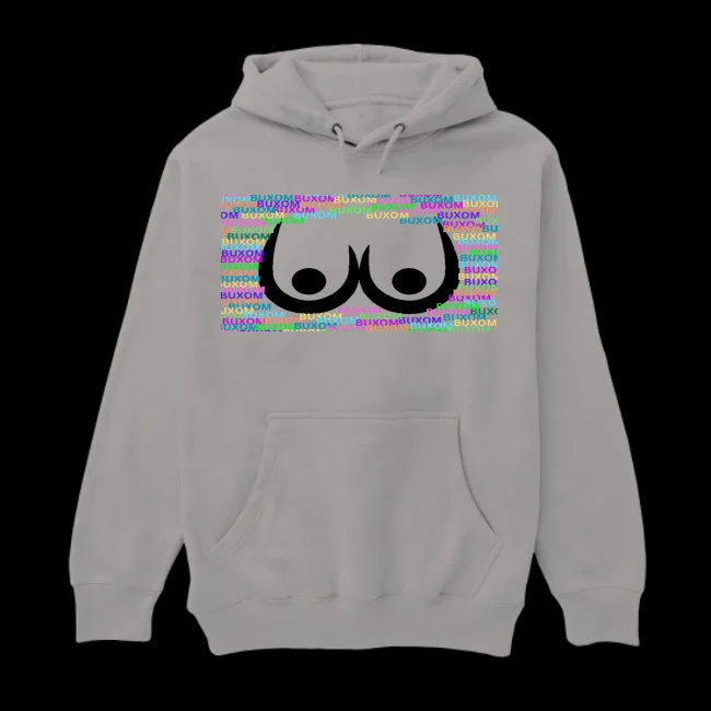 Buxom Women's Hoodie - Ships from The US Hoodie with Gradient Ombre Colorful