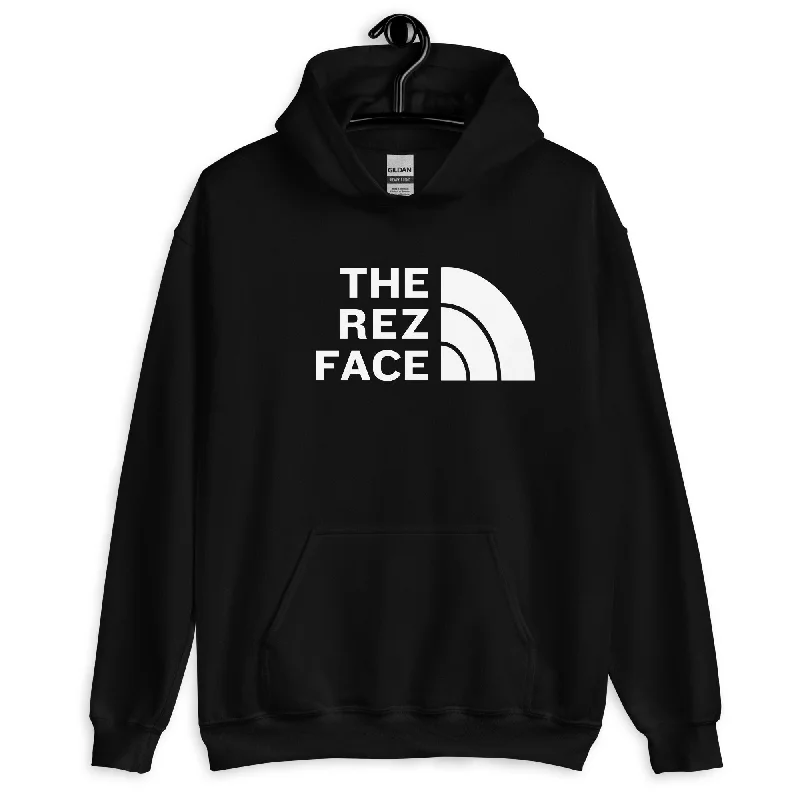 Can't Help It ... THE REZ FACE Hoodie Hoodie with Zipper Versatile Modern