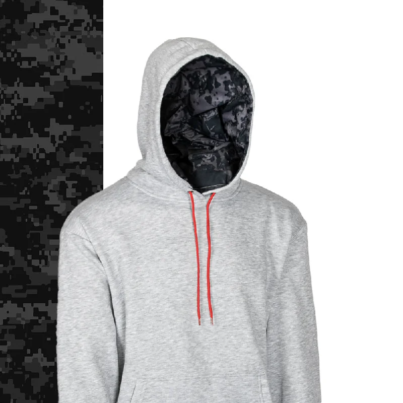 Classic Lined Hoodie | Blackout Digi Camo Hoodie with Hood Adjustable Protection