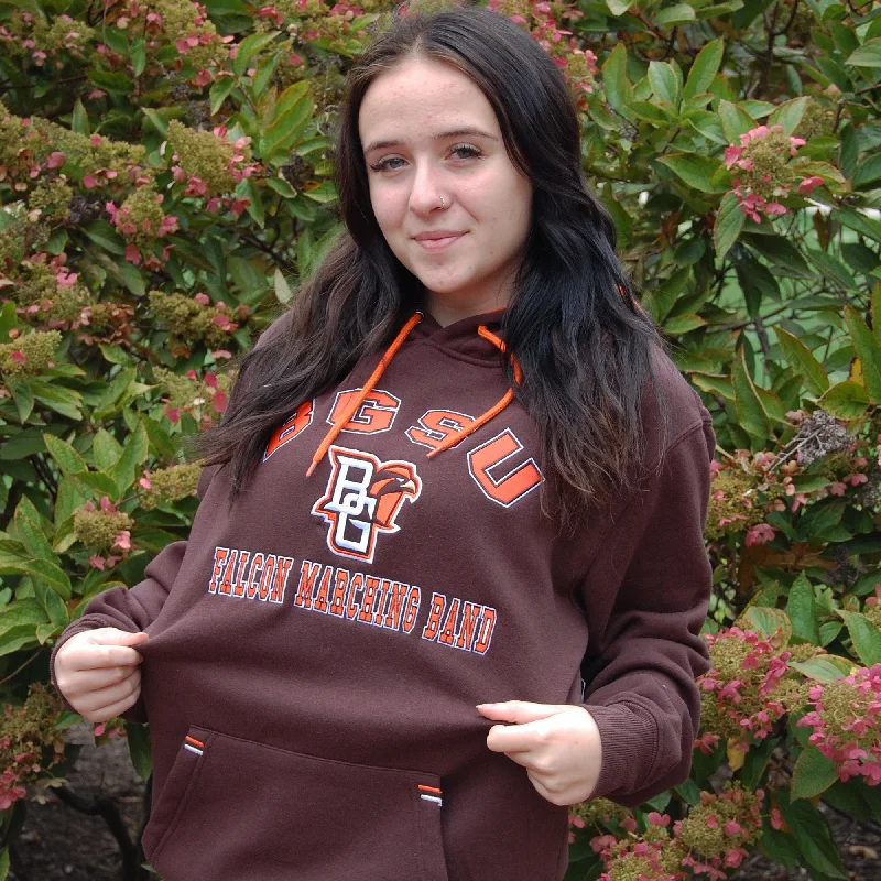Colosseum BGSU Falcon Marching Band Hoodie Hoodie with Strings Custom Fit Adjustable