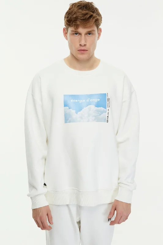 énergie d'ange / Sweatshirt Hoodie with Pocket Utility Practical
