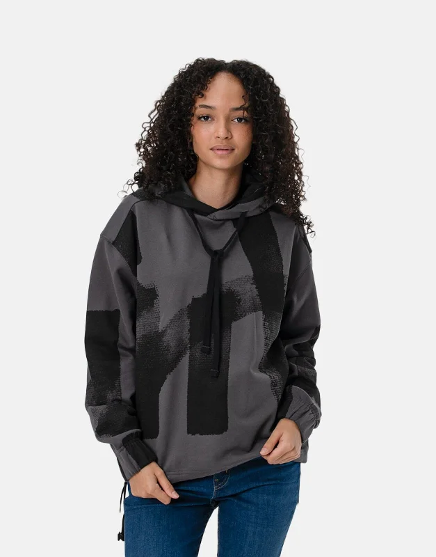 G-Star RAW Calligraphy Loose Hoodie Hoodie with Zipper Placket Modern Functional