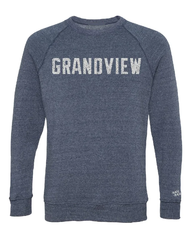 Grandview Vintage Block Unisex Navy Sweatshirt | ADULT Hoodie with Pattern Geometric Abstract Grandview Vintage Block Unisex Navy Sweatshirt | ADULT Hoodie with Pattern Geometric Abstract