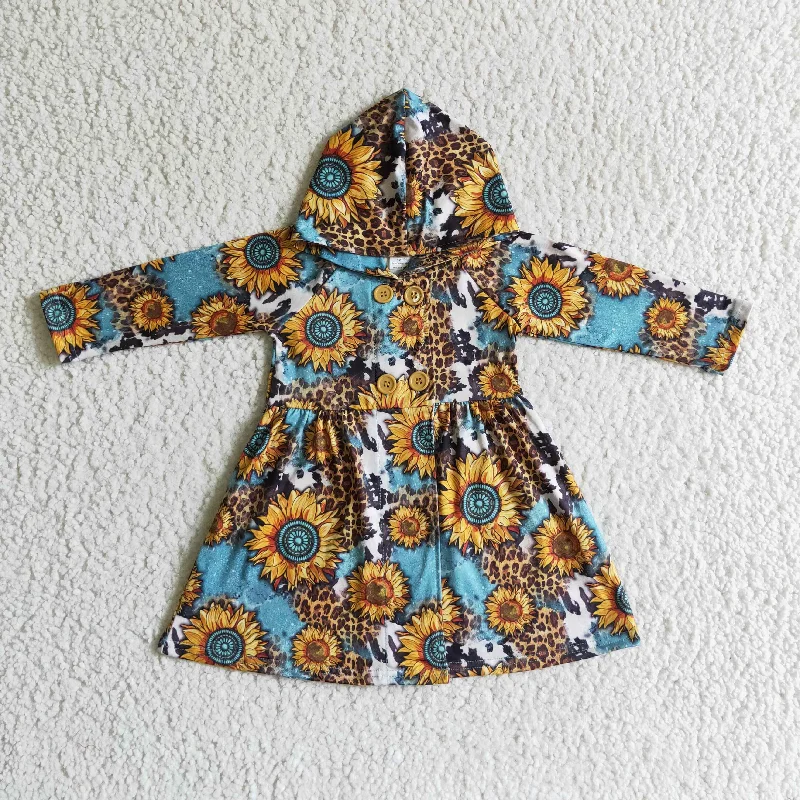 GT0028 Blue Leopard Sunflower Hoodies Girls Long Sleeve Dresses Hoodie with Fur Luxurious Winter GT0028 Blue Leopard Sunflower Hoodies Girls Long Sleeve Dresses Hoodie with Fur Luxurious Winter