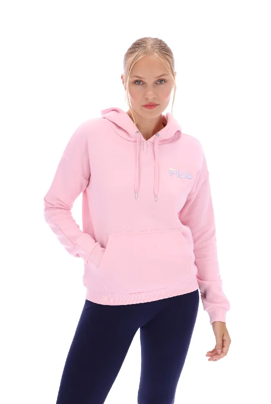 Hattie Logo Hoodie Hoodie with Elastic Cuffs Stretchable Comfortable