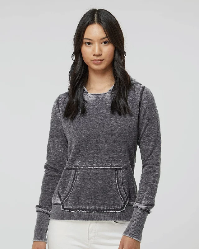 J. America Women's Zen Fleece Hooded Sweatshirt Hoodie with Drawcord Adjustable Secure J. America Women's Zen Fleece Hooded Sweatshirt Hoodie with Drawcord Adjustable Secure
