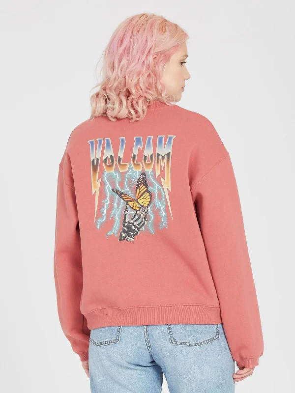 Lookeeing For Sweatshirt - ROSEWOOD Hoodie with Pastel Soft Subtle