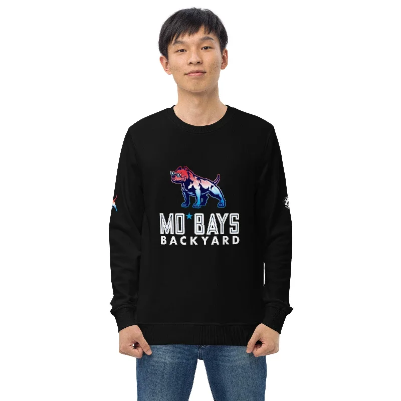 Marquee Unisex Organic Sweatshirt (Dark Color) Hoodie with Half-Zip Sporty Casual