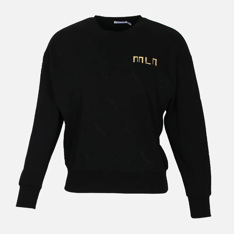 LADIES SWEATSHIRT Hoodie with Applique Textured Unique