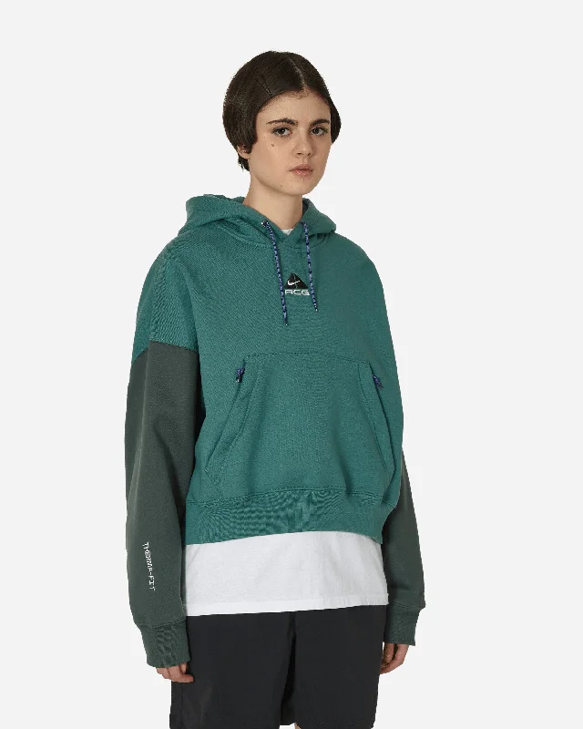 ACG Therma-FIT Fleece Hooded Sweatshirt Bicoastal / Vintage Green Hoodie with Emblem Brand Identity ACG Therma-FIT Fleece Hooded Sweatshirt Bicoastal / Vintage Green Hoodie with Emblem Brand Identity