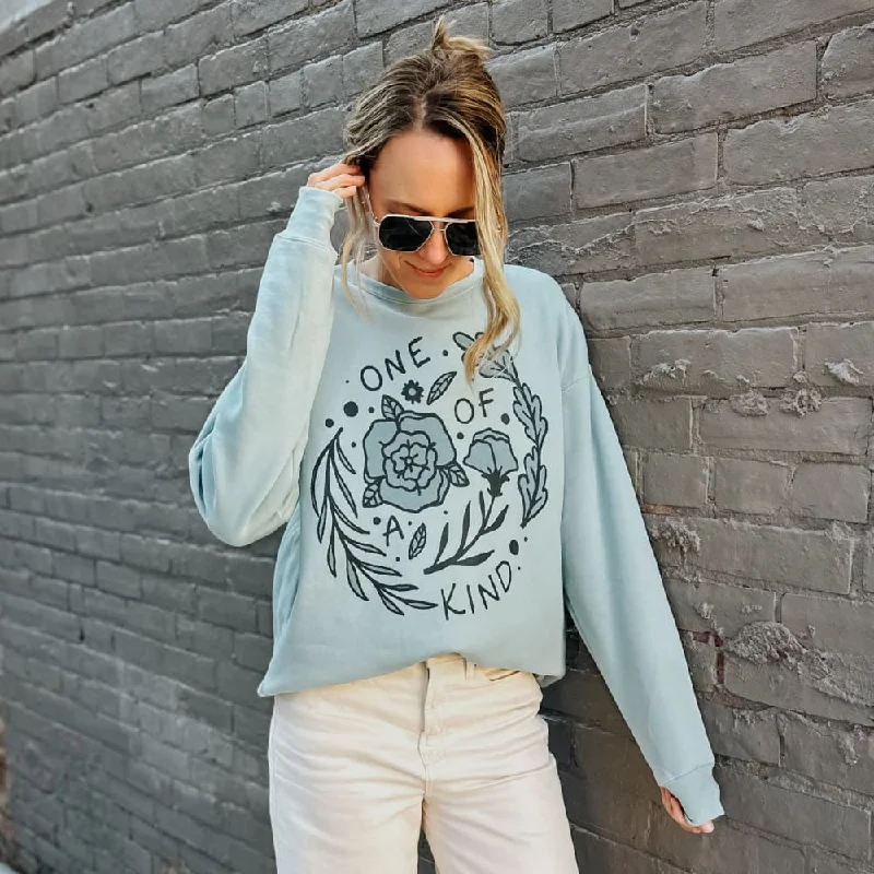 One Of A Kind Sweatshirt Hoodie with Relaxed Fit Easy Casual
