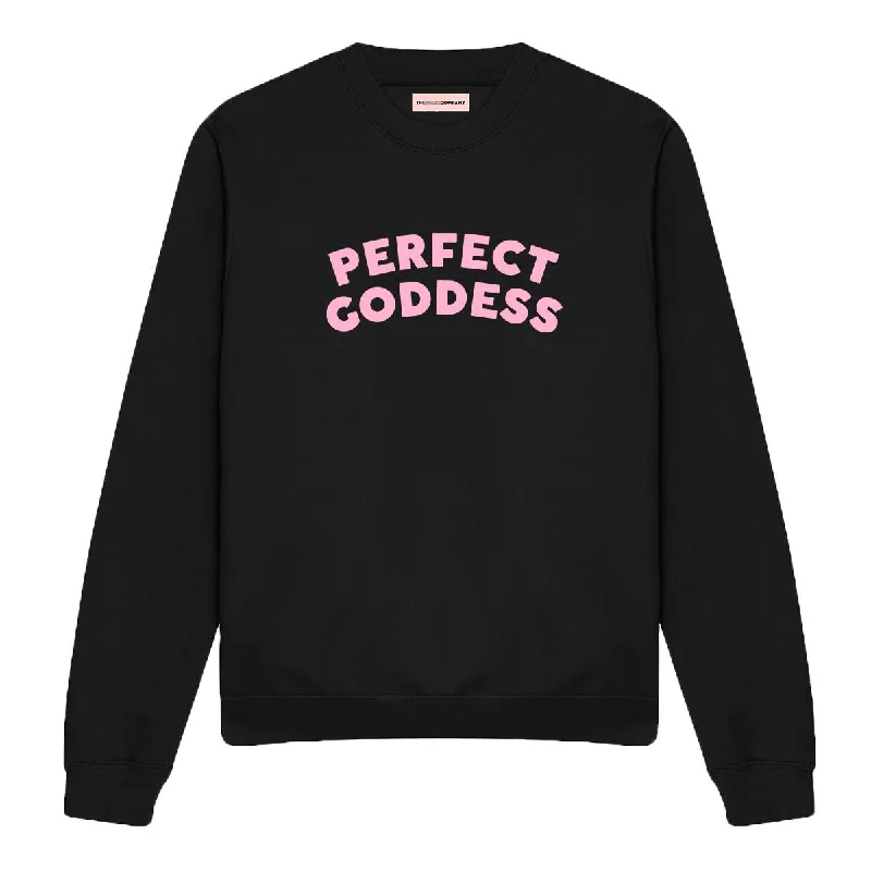 Perfect Goddess Feminist Sweatshirt Hoodie with Back Slit Movement Comfort